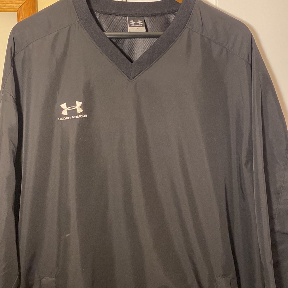 Black Under Armour Wind/Rain Pullover - image 1